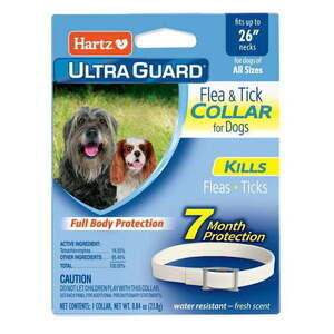 Hartz Ultraguard Flea & Tick Large Dog Collar 26 - White